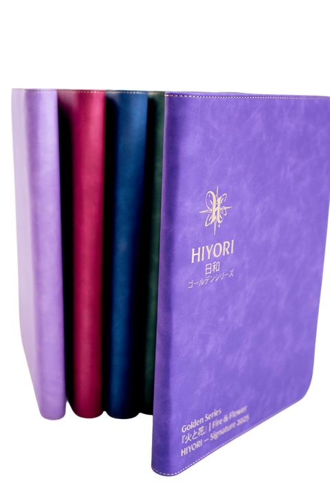 Classic suede TCG binder collection gold debossed series — Hiyori
