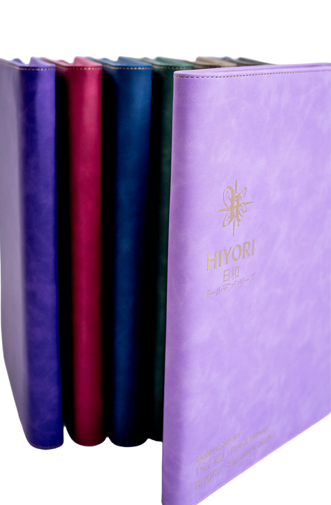 Classic suede TCG binder collection gold debossed series — Hiyori